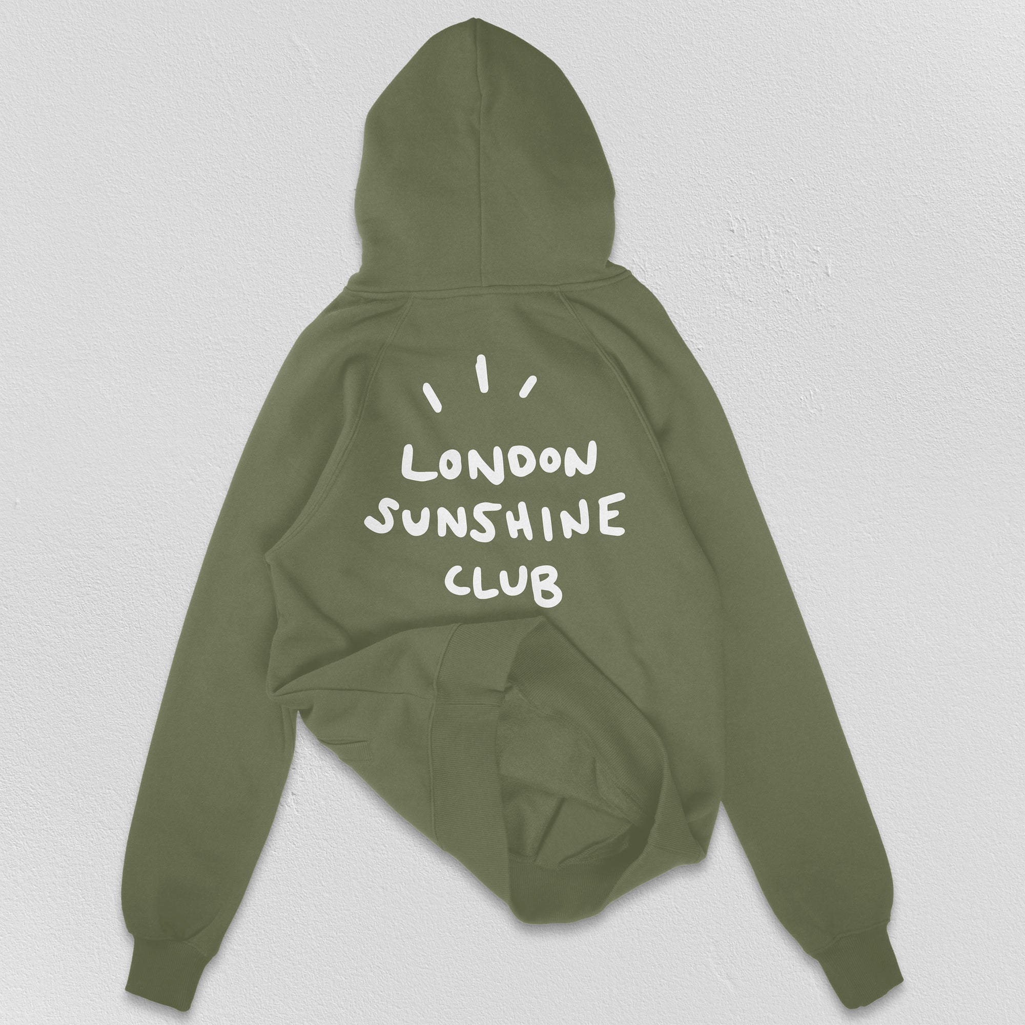 London Sunshine Club Membership Hoody Army (JAN DELIVERY)